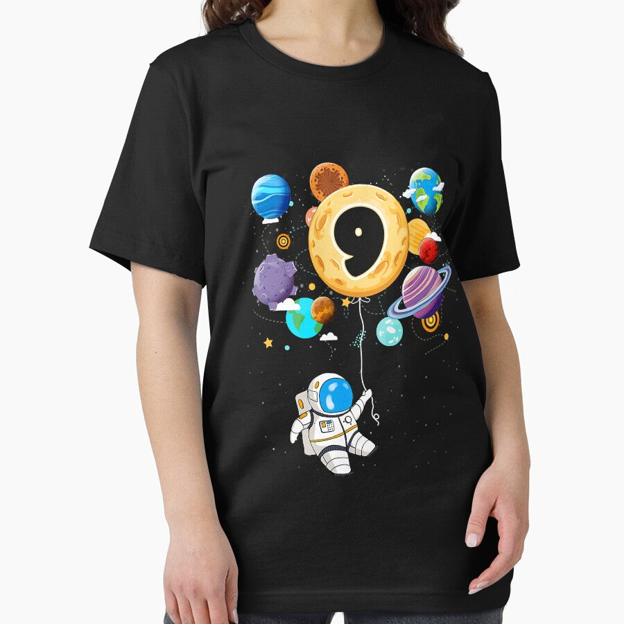 Astronaut 9th Birthday 9 Years Old Birthday by shannange T-Shirts, Hoodie, Sweatshirt | BlankRebels.com (Image 2)