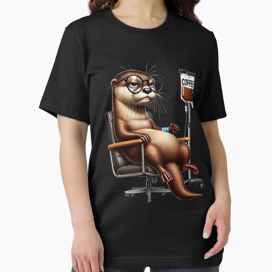 Funny Otter IV Coffee Drink Animal Lover Kimberley King Art King Art T-Shirts, Hoodie, Sweatshirt