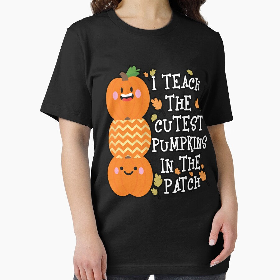 I Teach The Cutest Pumpkins In The Patch Funny Halloween by DNW-art T-Shirts, Hoodie, Sweatshirt | BlankRebels.com (Image 2)