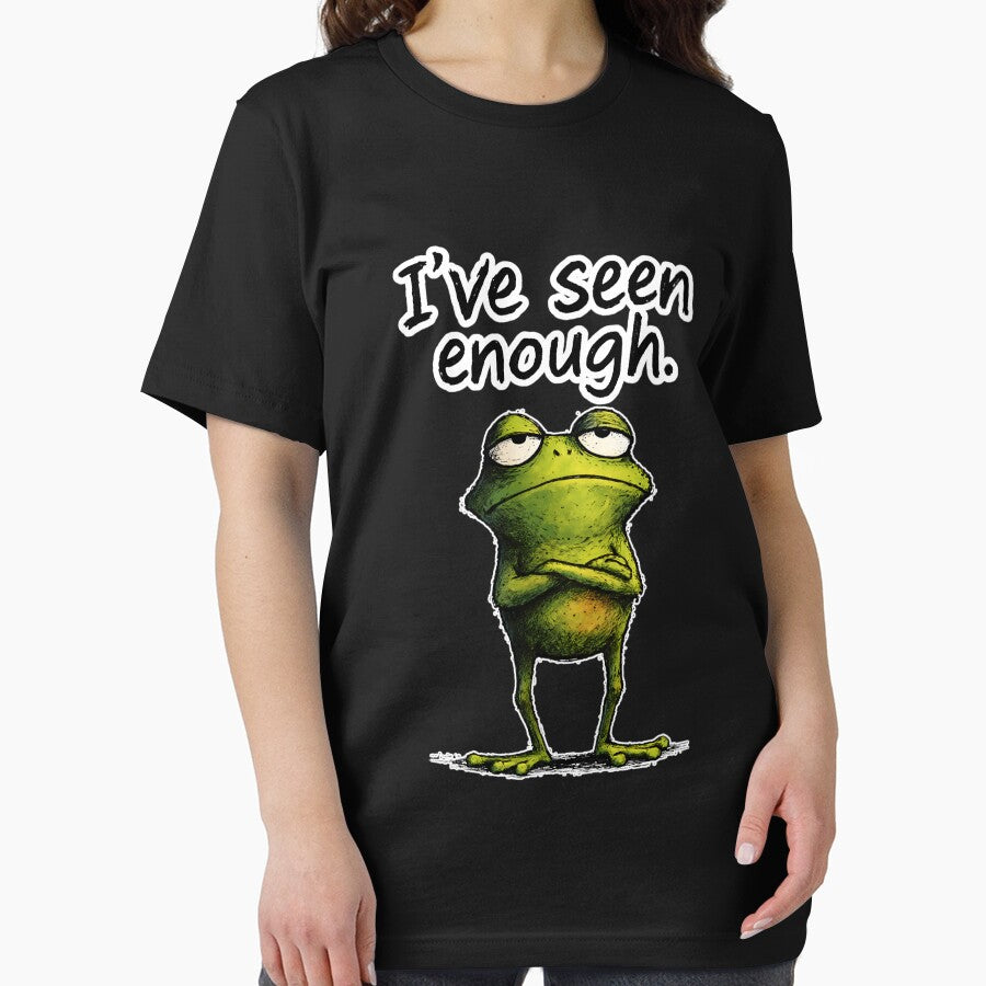 I’ve Seen Enough Frog – Funny Sarcastic Meme Animal Design by WakaWakoStudio T-Shirts, Hoodie, Sweatshirt (Image 2)