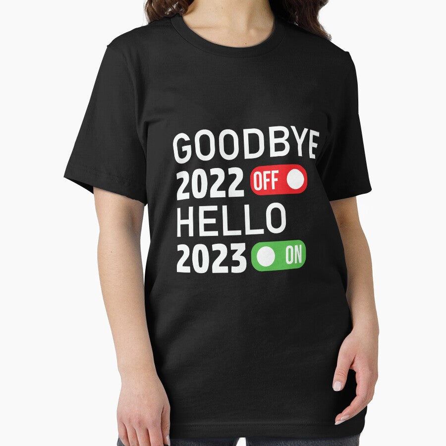GoodBye 2022 Hello 2023 - New Year by UArtWorld T-Shirts, Hoodie, Sweatshirt | BlankRebels.com (Image 2)