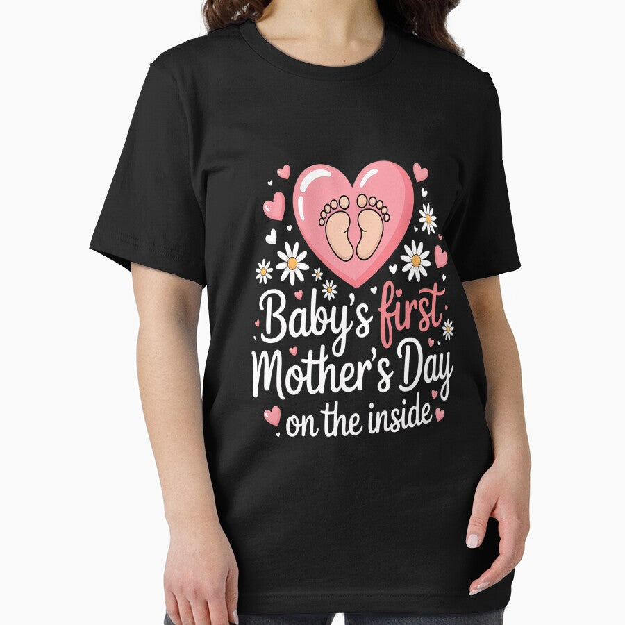 Baby's First Mother's Day On The Inside Pregnant Mom by Lucaseinar T-Shirts, Hoodie, Sweatshirt | BlankRebels.com (Image 2)