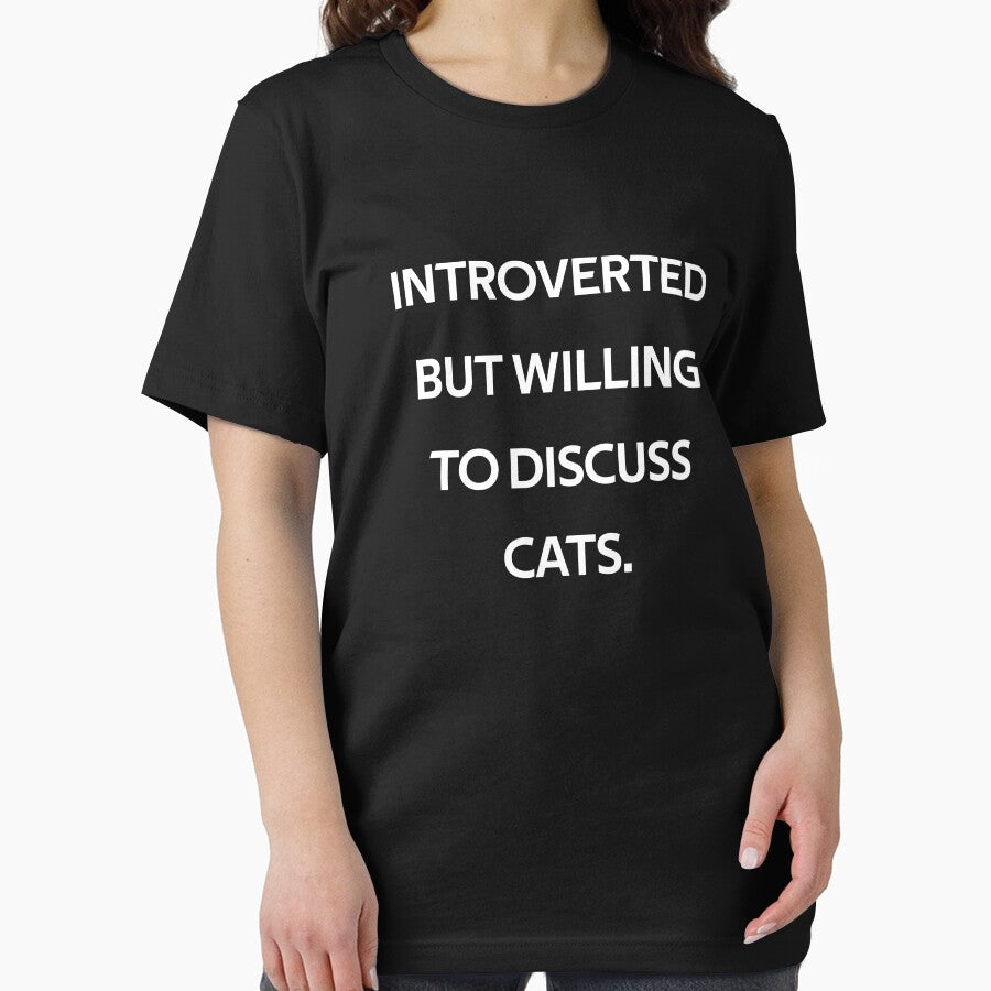 Introverted But Willing To Discuss Cats by rachidhaz T-Shirts, Hoodie, Sweatshirt | BlankRebels.com (Image 2)