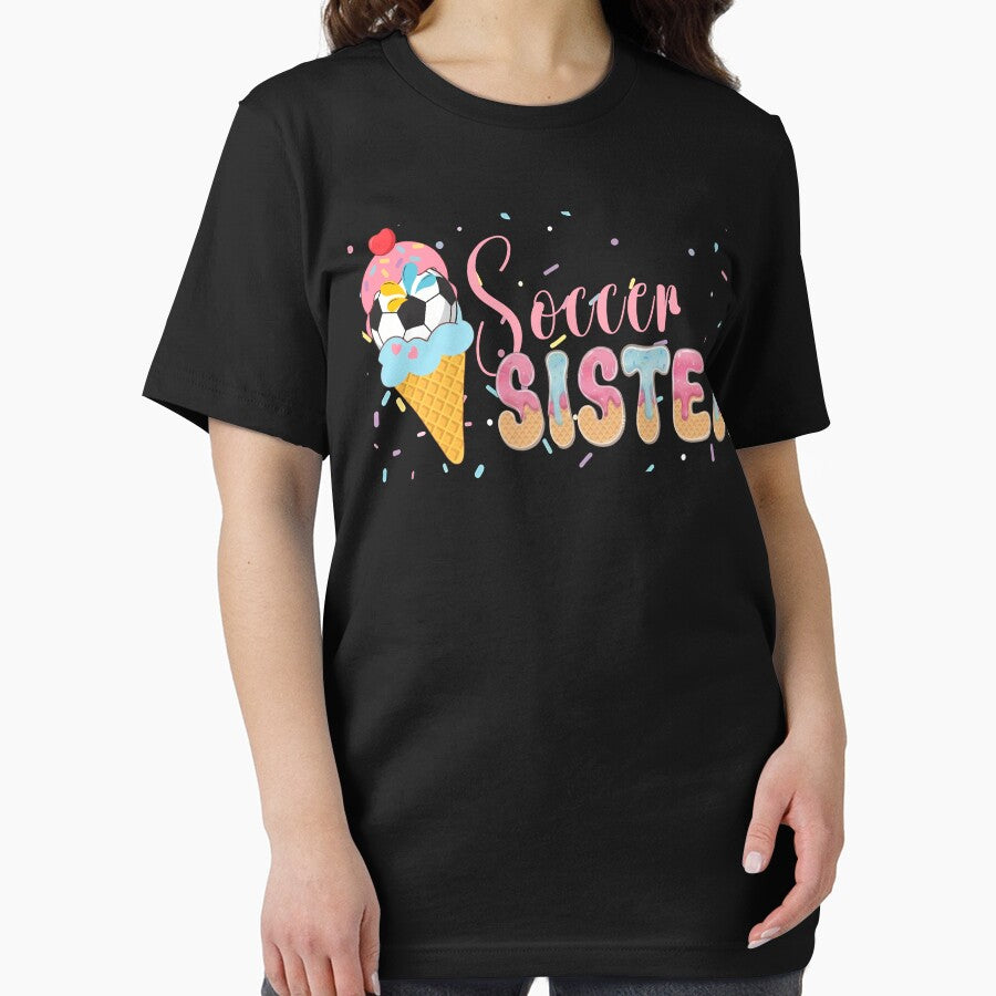 Cute Soccer Sister Ice Cream Graphic by LarryMBrown