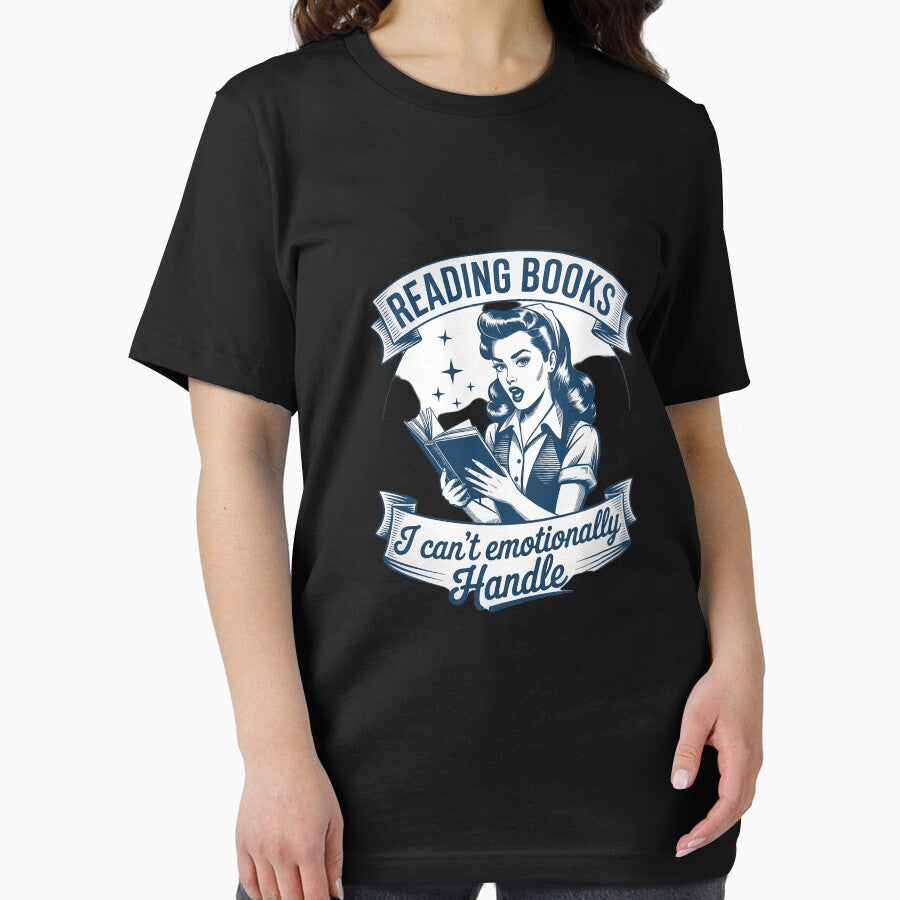Bookish Romance Reader Emotionally Attached Crying Over Book by LittleDame T-Shirts, Hoodie, Sweatshirt (Image 2)