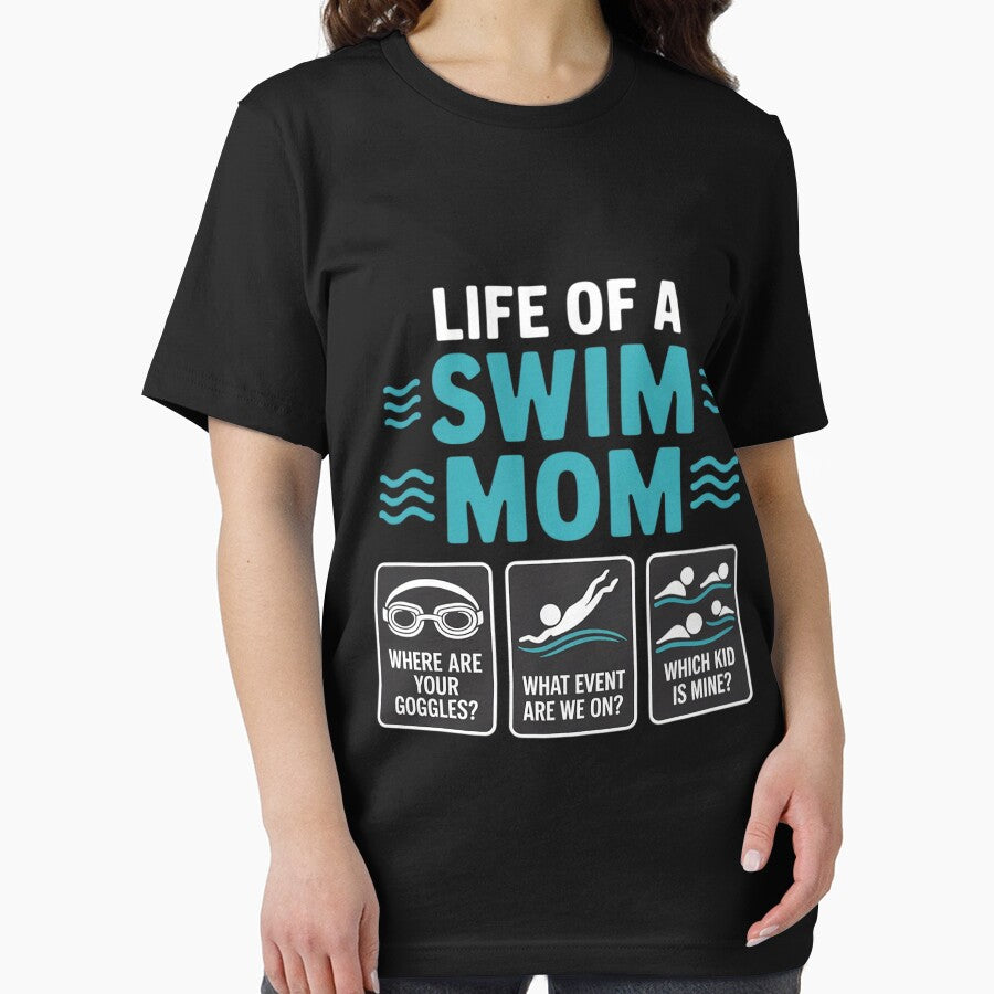 Life Of A Swim Mom Of A Swimmer Mother Swimming Mama by DarioRosales T-Shirts, Hoodie, Sweatshirt | BlankRebels.com (Image 2)