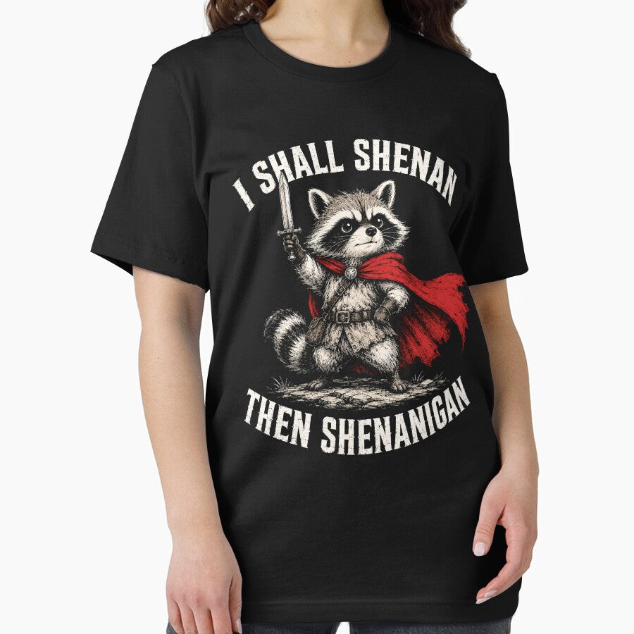 i shall shenan then shenanigan funny raccoon by Kladhadredo
