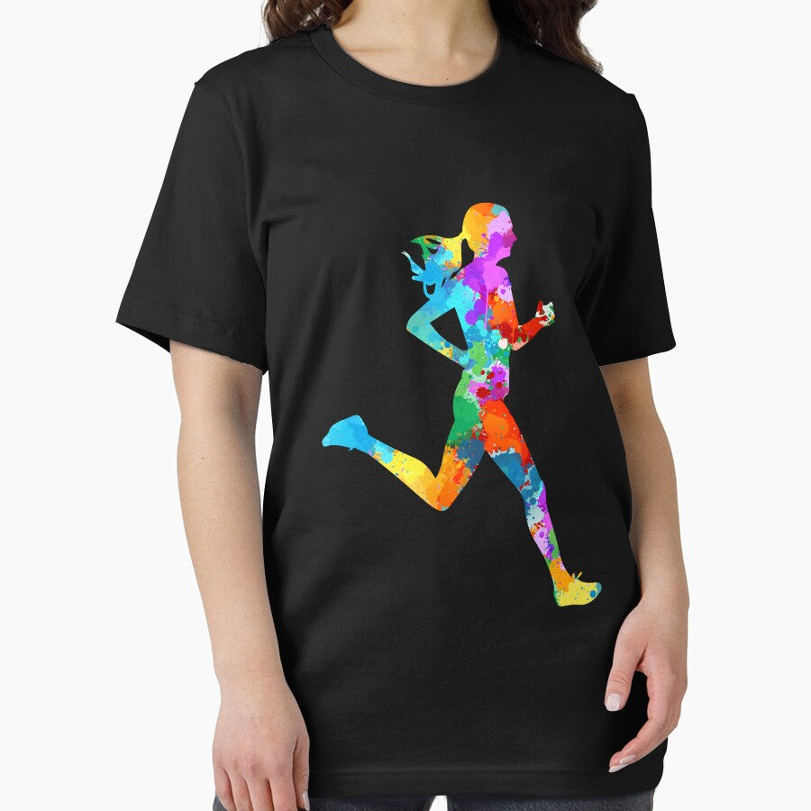 Colorful Watercolor Running by MobertsonArt T-Shirts, Hoodie, Sweatshirt | BlankRebels.com (Image 2)