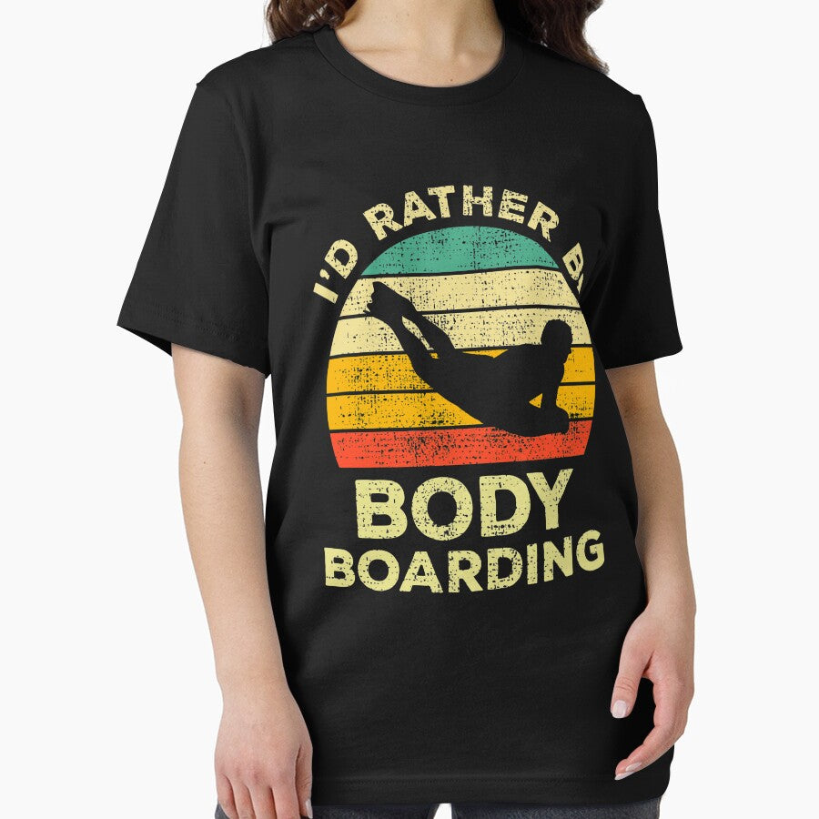 I’d Rather Be Body Boarding Bodyboarding Vintage Gift For Body Boarders by JokeGysen T-Shirts, Hoodie, Sweatshirt (Image 2)