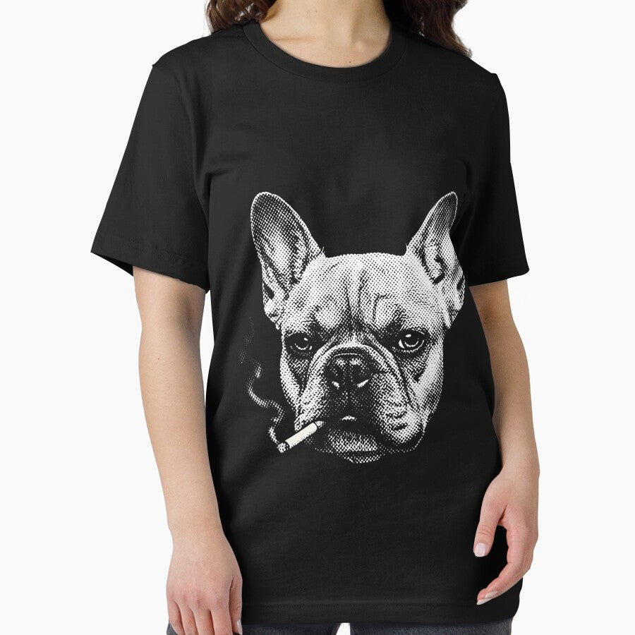 Dog Smoking French Bulldog Cigarette Frenchie Meme Men Women by FrankIsabel T-Shirts, Hoodie, Sweatshirt (Image 2)