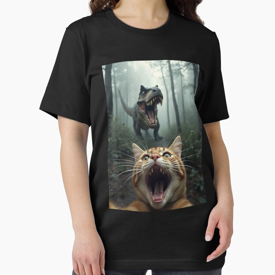 cat and dinosaur by BASKF T-Shirts, Hoodie, Sweatshirt | BlankRebels.com (Image 2)