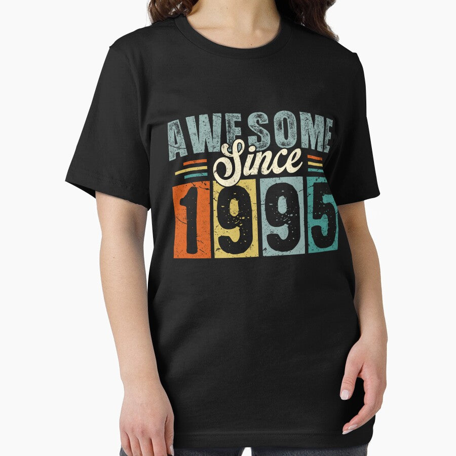 Awesome Since 1995 Distressed 30th Birthday Vintage Gift by FernaRoje T-Shirts, Hoodie, Sweatshirt (Image 2)