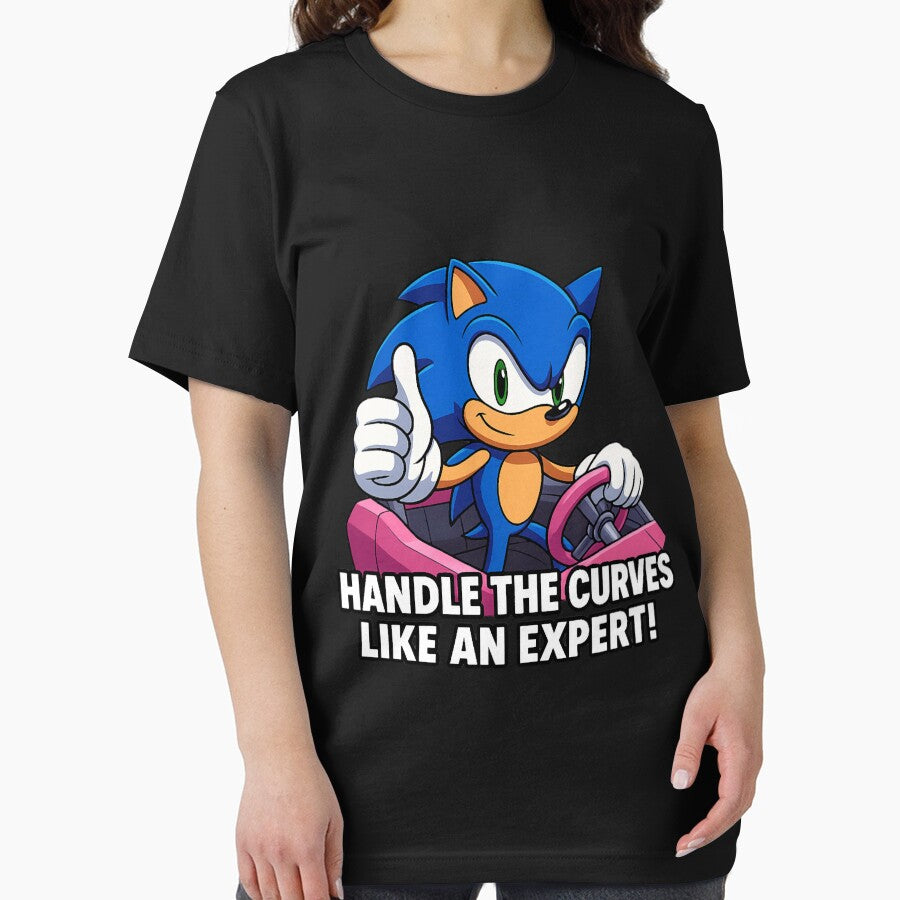 Sonic Handles Curves Like An Expert Classic T-Shirt by traceyjamiedap Hoodie, Sweatshirt | BlankRebels.com (Image 2)