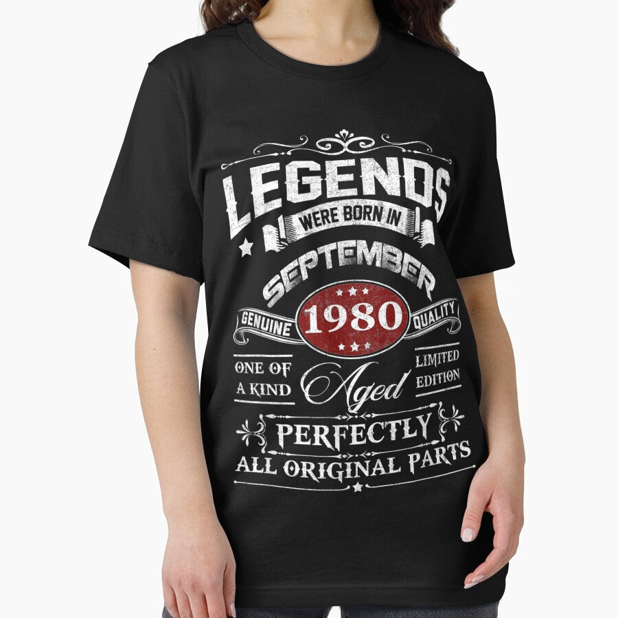 Legends Were Born In September 1980 Gift by LcRushop T-Shirts, Hoodie, Sweatshirt | BlankRebels.com (Image 2)