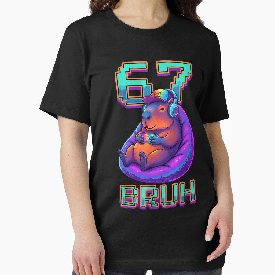 Gamer Capybara 67 BRUH Six Seven T-Shirts, Hoodie, Sweatshirt