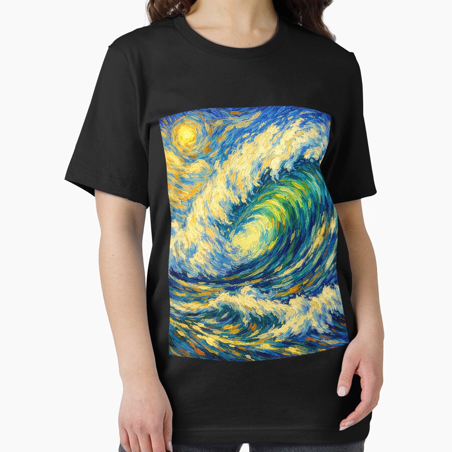 Vibrant Ocean Dream Wave by alw951 T-Shirts, Hoodie, Sweatshirt | BlankRebels.com (Image 2)