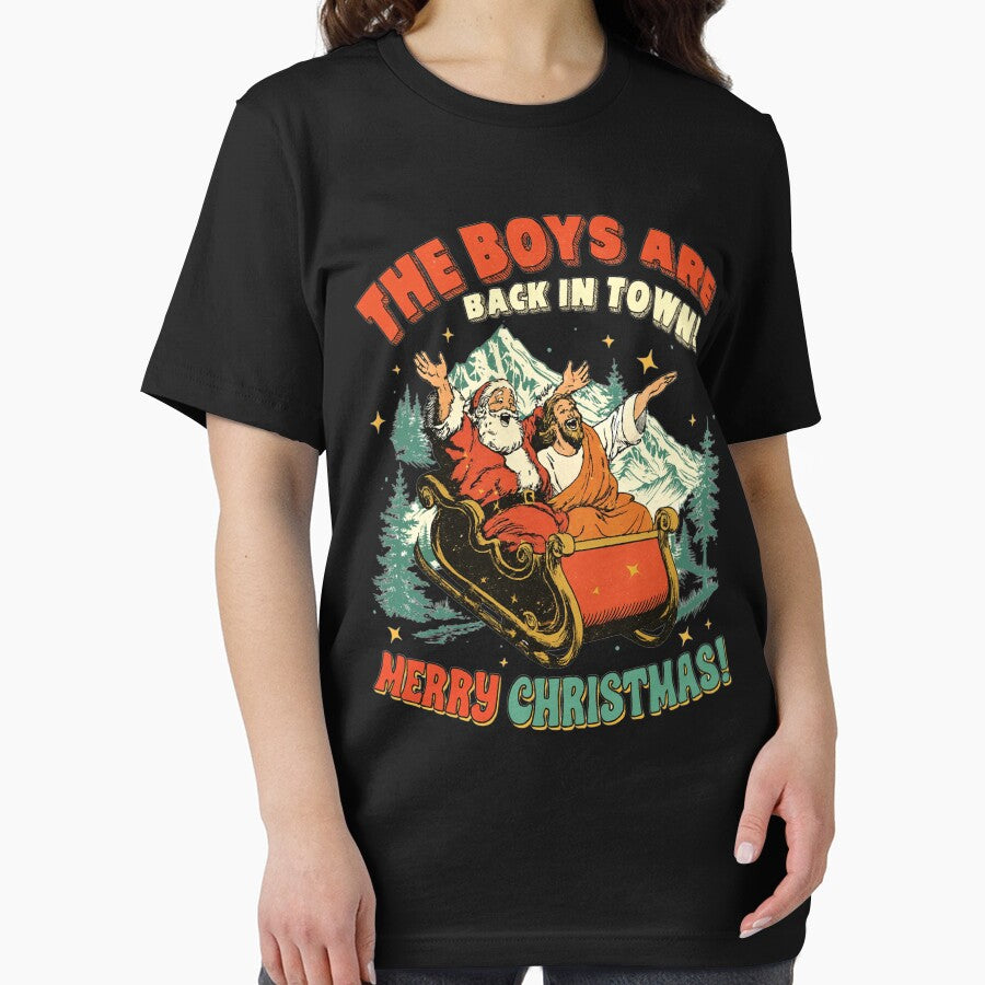 The Boys Are Back in Town Christmas, Funny Christmas by toongstudio T-Shirts, Hoodie, Sweatshirt | BlankRebels.com (Image 2)
