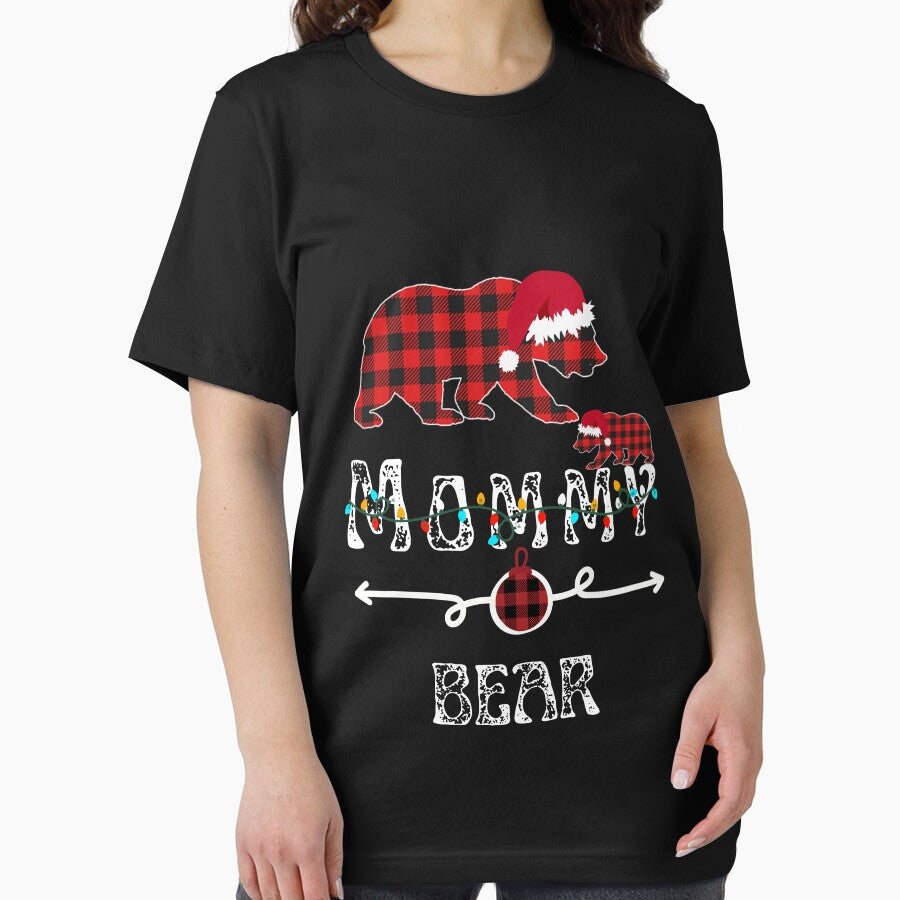Mommy Bear Christmas Pajama Red Plaid Matching , Bear Christmas Pajama Red Plaid Buffalo Family gift by Alan-NY... (Image 2)