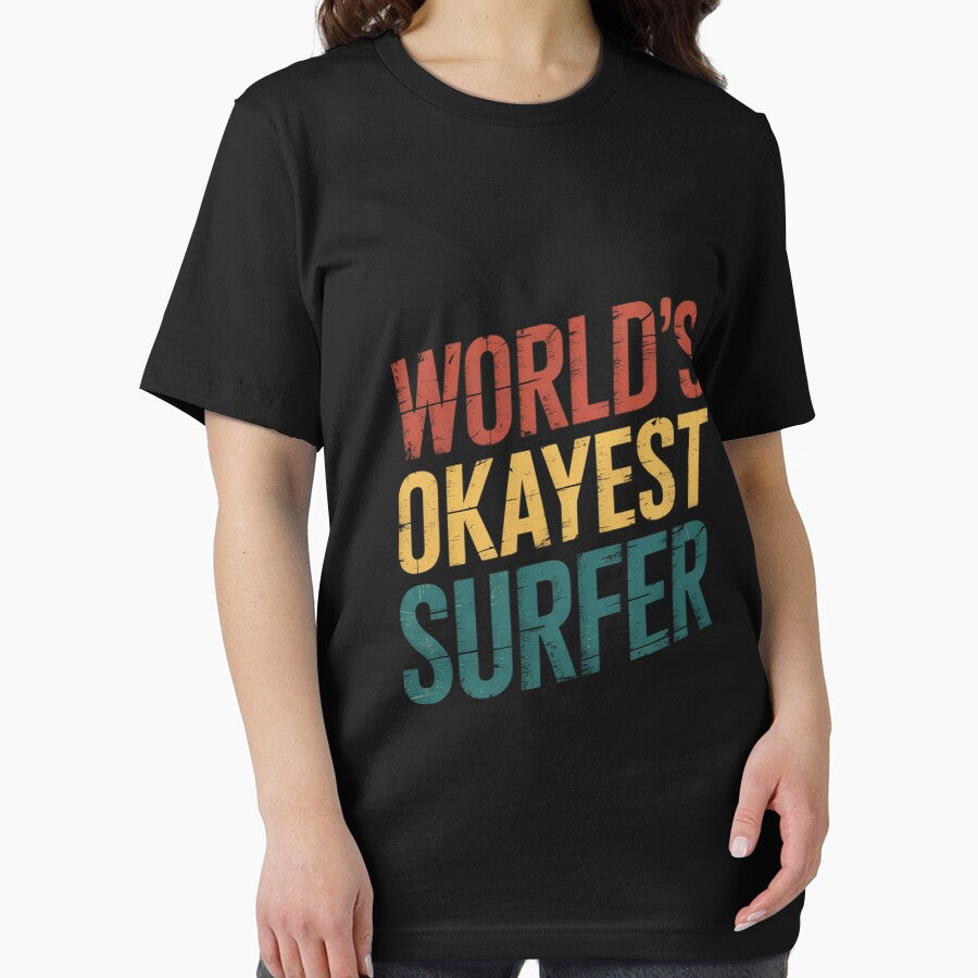 World's Okayest Surfer Surfing Surfboard by margaridroso T-Shirts, Hoodie, Sweatshirt | BlankRebels.com (Image 2)