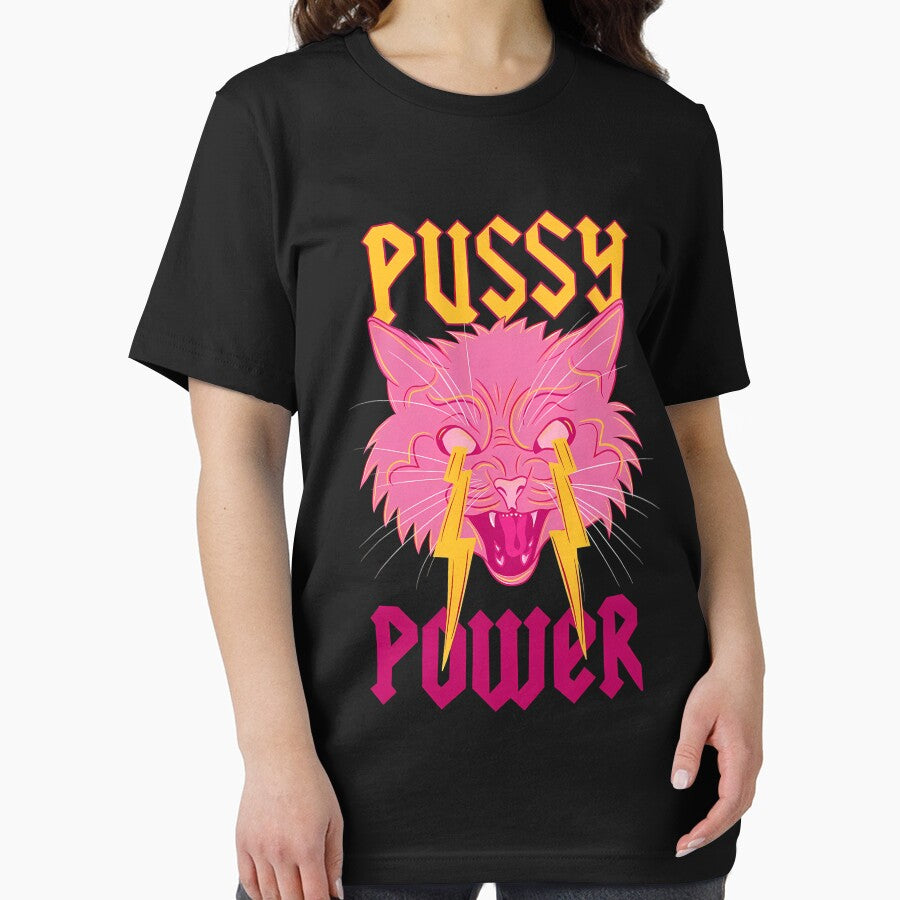 Pussy Power Funny Cat by Tomasaudson T-Shirts, Hoodie, Sweatshirt | BlankRebels.com (Image 2)