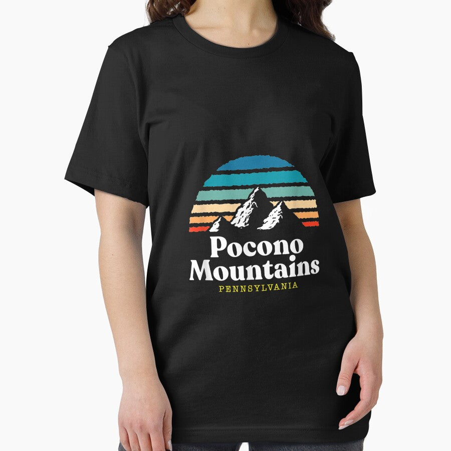 Pocono Mountains, Pennsylvania USA Ski Resort 1980s Retro by Quinn5Rosea T-Shirts, Hoodie, Sweatshirt (Image 2)