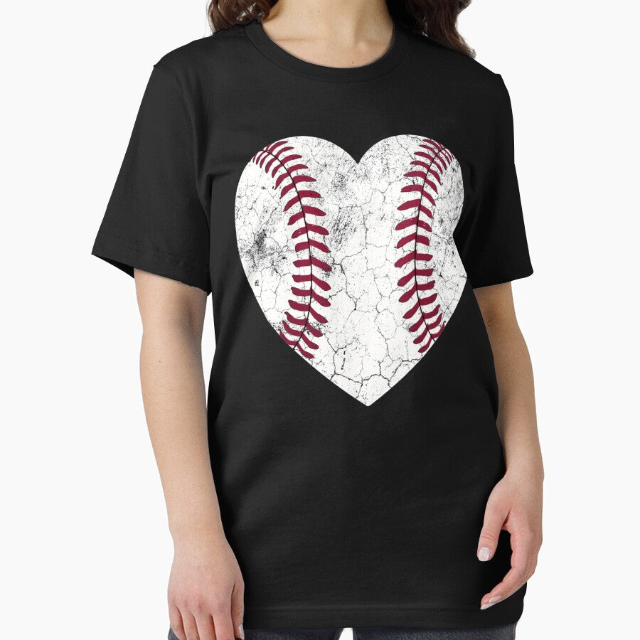 Baseball Heart Hoodie Fun Mom Dad Men Women Softball Gift by ArtsByMichelle T-Shirts, Sweatshirt | BlankRebels.com (Image 2)