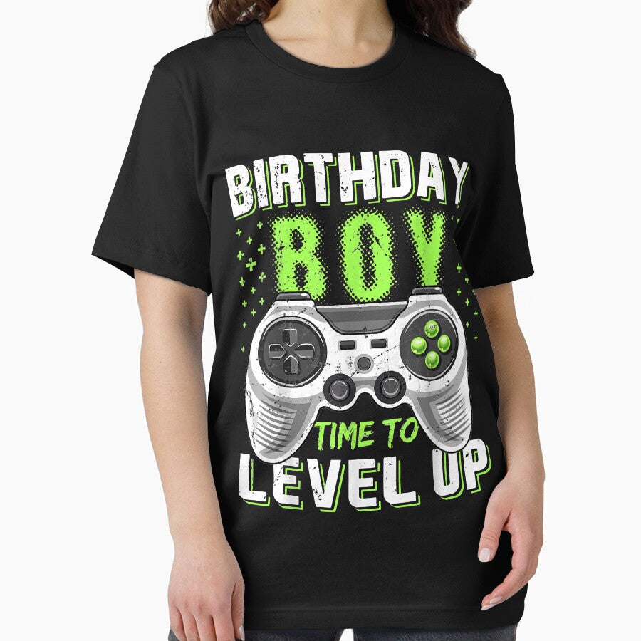 Birthday Boy Time to Level Up Video Game Birthday Gift Boys by Oscar123412 T-Shirts, Hoodie, Sweatshirt (Image 2)