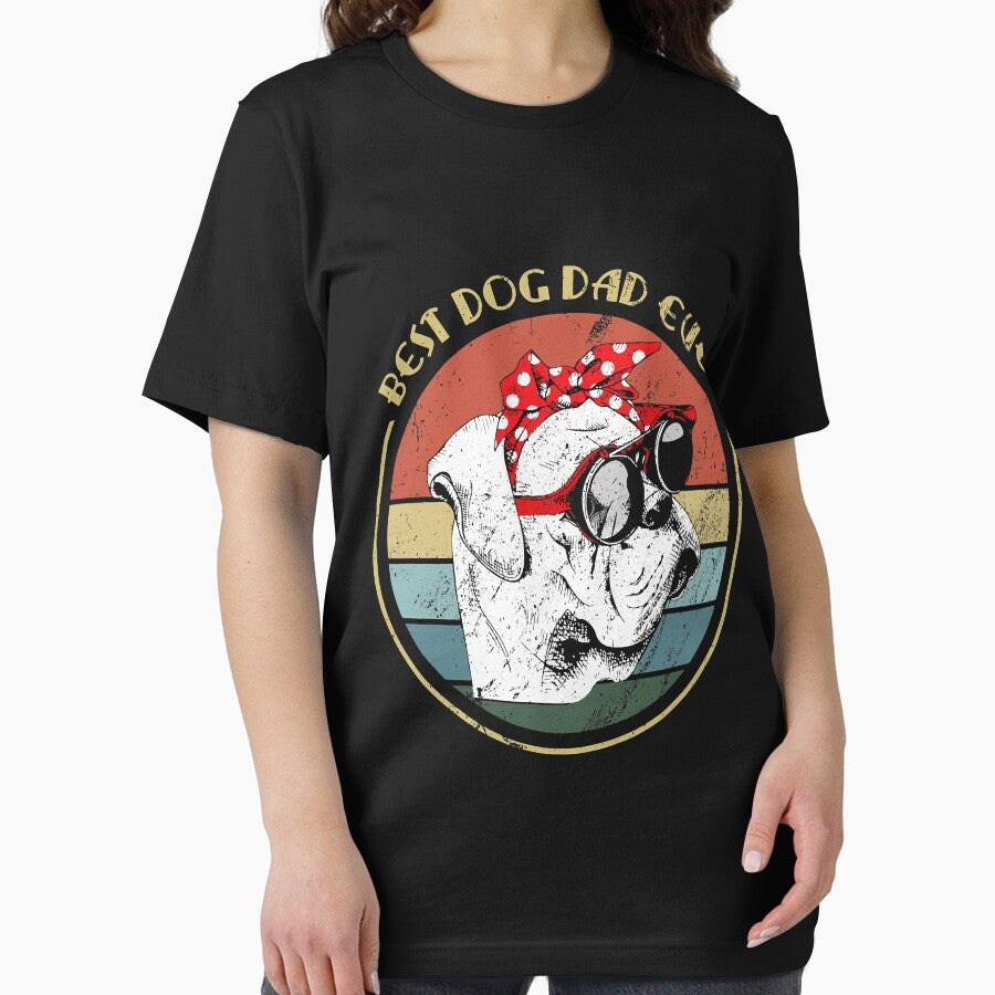 English Bulldog Best Dog Dad Ever Vintage by RorenSteven T-Shirts, Hoodie, Sweatshirt | BlankRebels.com (Image 2)