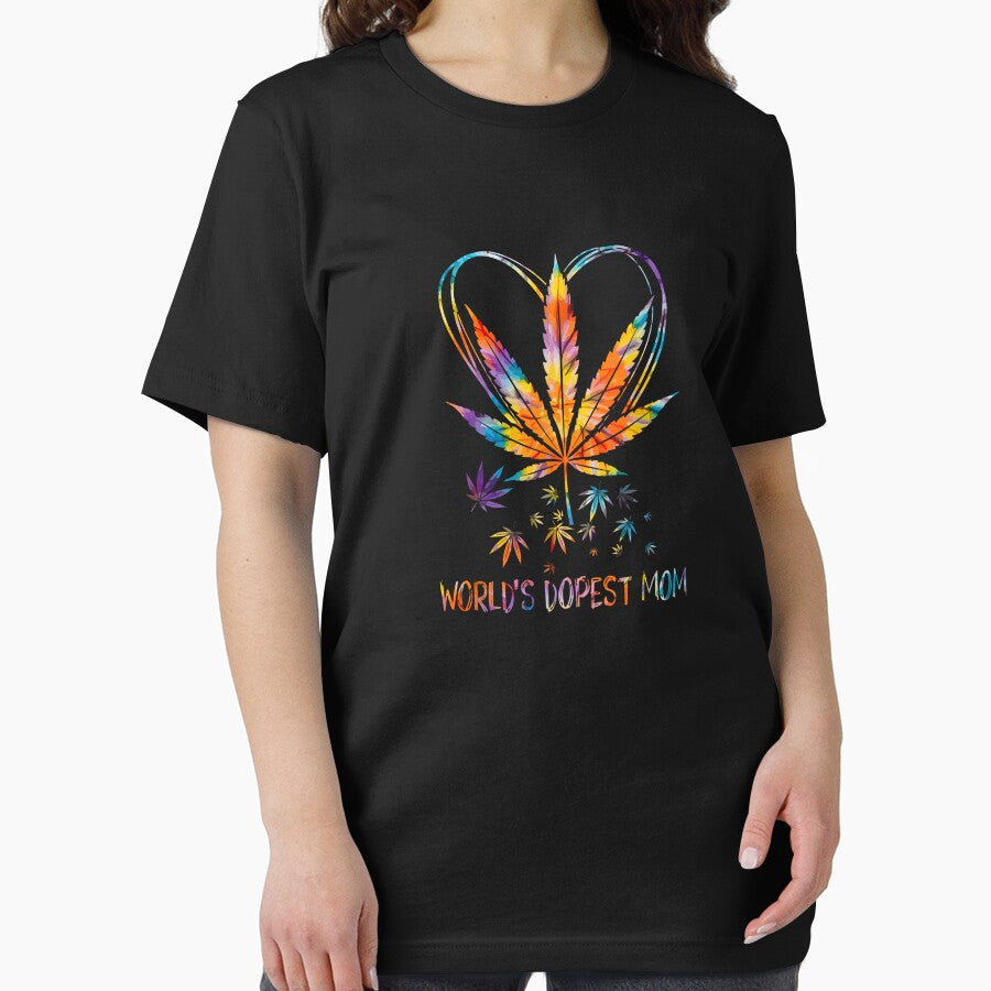 World's Dopest Mom Weed Leaf, Funny Mother's  Day by magicos1 T-Shirts, Hoodie, Sweatshirt | BlankRebels.com (Image 2)