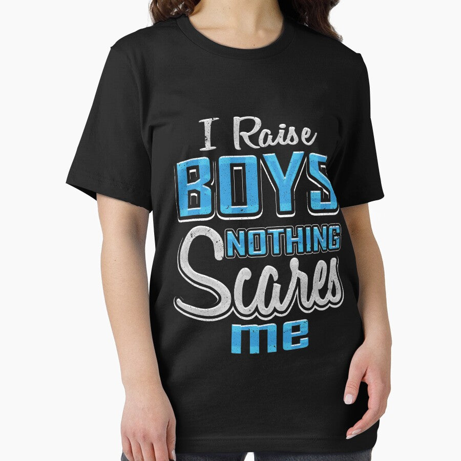 I Raise Boys Nothing Scares Me by LemoBoy T-Shirts, Hoodie, Sweatshirt | BlankRebels.com (Image 2)