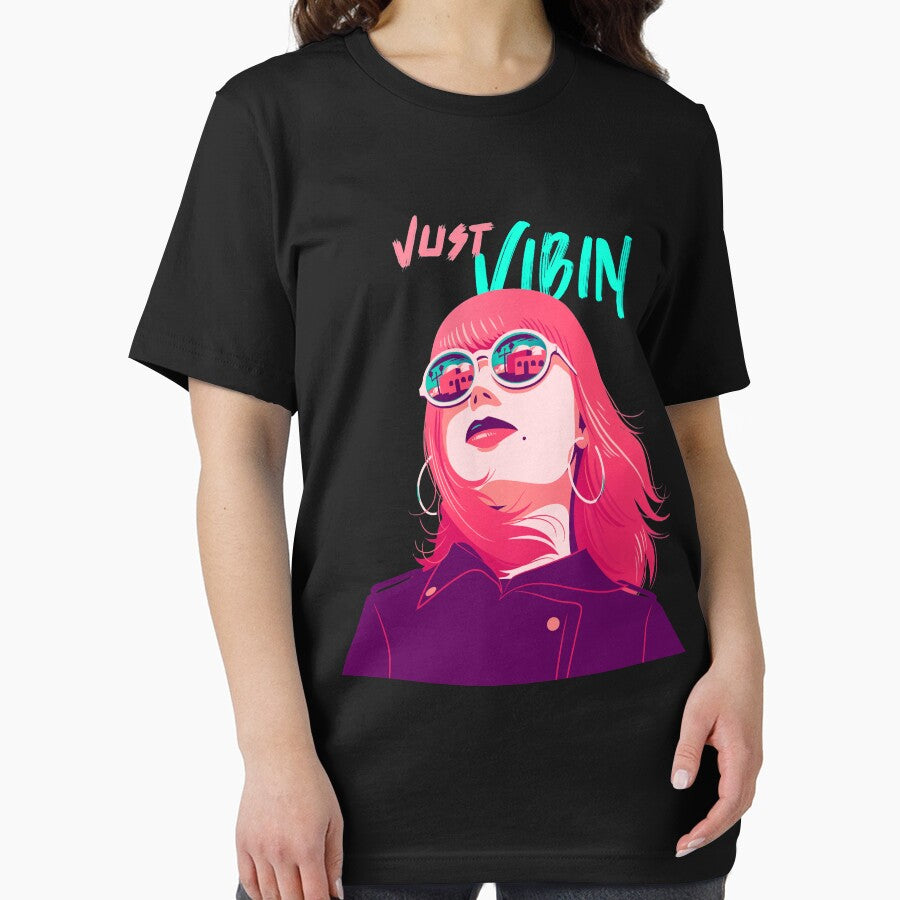 Vaporwave Vibin Girl by AboveRockDesign T-Shirts, Hoodie, Sweatshirt | BlankRebels.com (Image 2)