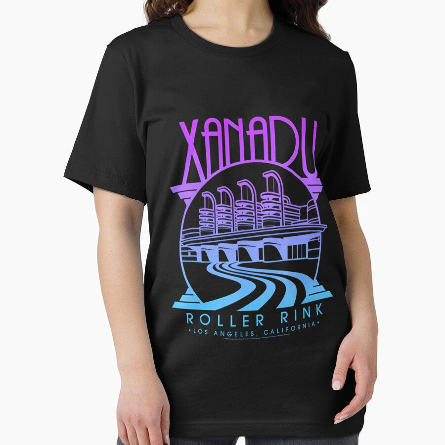 Olivia Newton John Xanadu Roller Rink Purple Blue by zibilytou T-Shirts, Hoodie, Sweatshirt | BlankRebels.com (Image 2)
