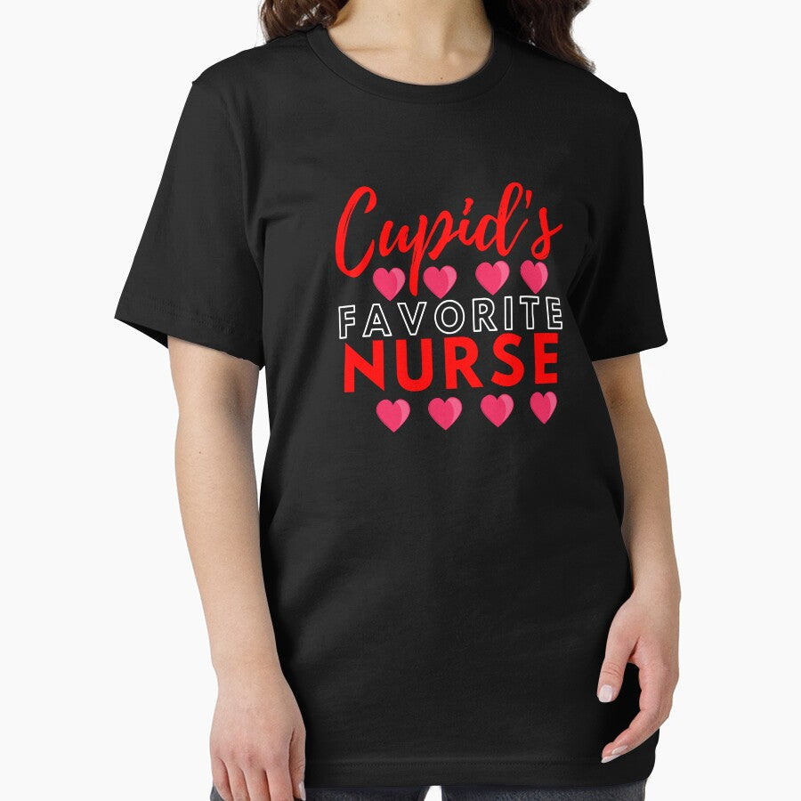 Valentine's Day- Cupid's Favorite Nurse by LaceRenee T-Shirts, Hoodie, Sweatshirt | BlankRebels.com (Image 2)