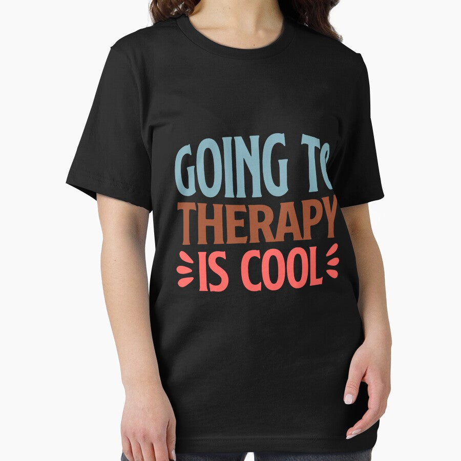 Going to Therapy is Cool Mental Health Quote by uniqueyou12 T-Shirts, Hoodie, Sweatshirt | BlankRebels.com (Image 2)
