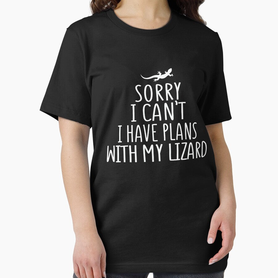 Sorry I can't I have plans with my Lizard Funny Tshirt Men and Women by Talia  Jones Hoodie, Sweatshirt (Image 2)