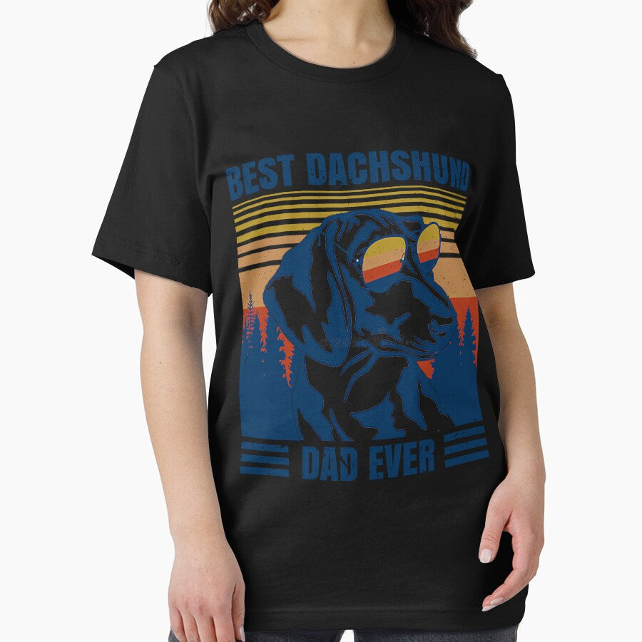 Vintage Best Dachshund Dad Ever Fathers Day by kwonwgeastepf T-Shirts, Hoodie, Sweatshirt | BlankRebels.com (Image 2)