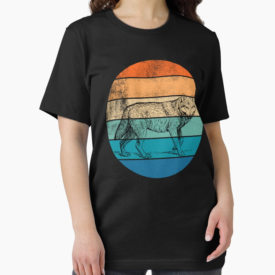 Wolf Retro Sunset by AussieWonders T-Shirts, Hoodie, Sweatshirt | BlankRebels.com (Image 2)