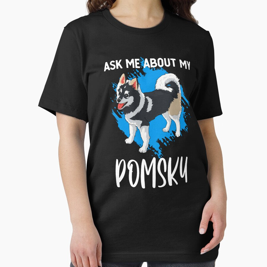 Funny Ask Me About My Pomsky Pet Dog Owners graphic by jakehughes2015 T-Shirts, Hoodie, Sweatshirt (Image 2)