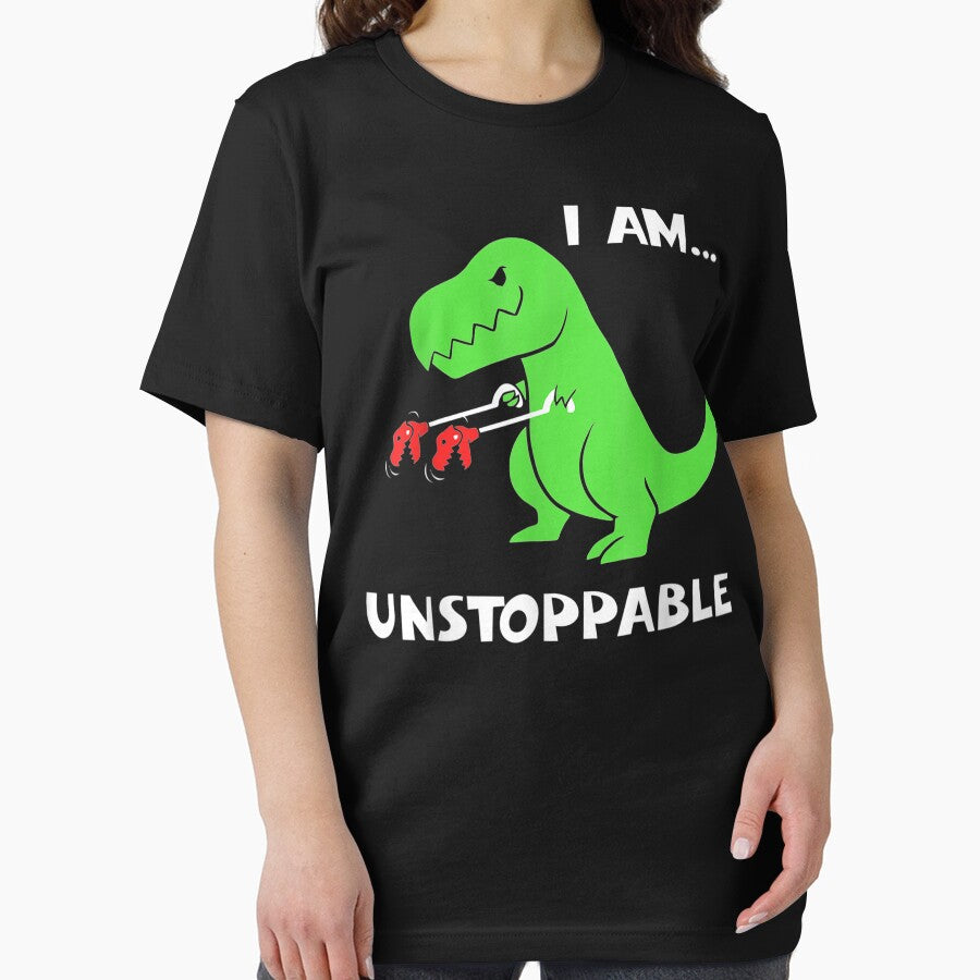 T-Rex Dinosaur I Am Unstoppable Xmas by SharonArtStudio T-Shirts, Hoodie, Sweatshirt | BlankRebels.com (Image 2)