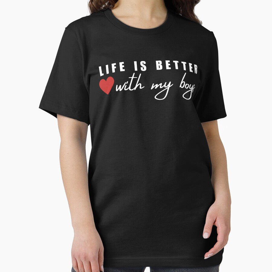 Life Is Better With My Boys by ANNINOART ⭐⭐⭐⭐⭐ T-Shirts, Hoodie, Sweatshirt | BlankRebels.com (Image 2)