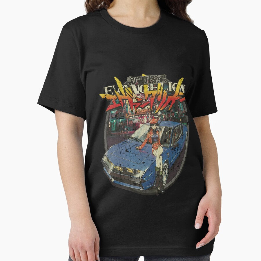 Evangelion Misato Katsuragi 1995 T-Shirt by Iadiena09