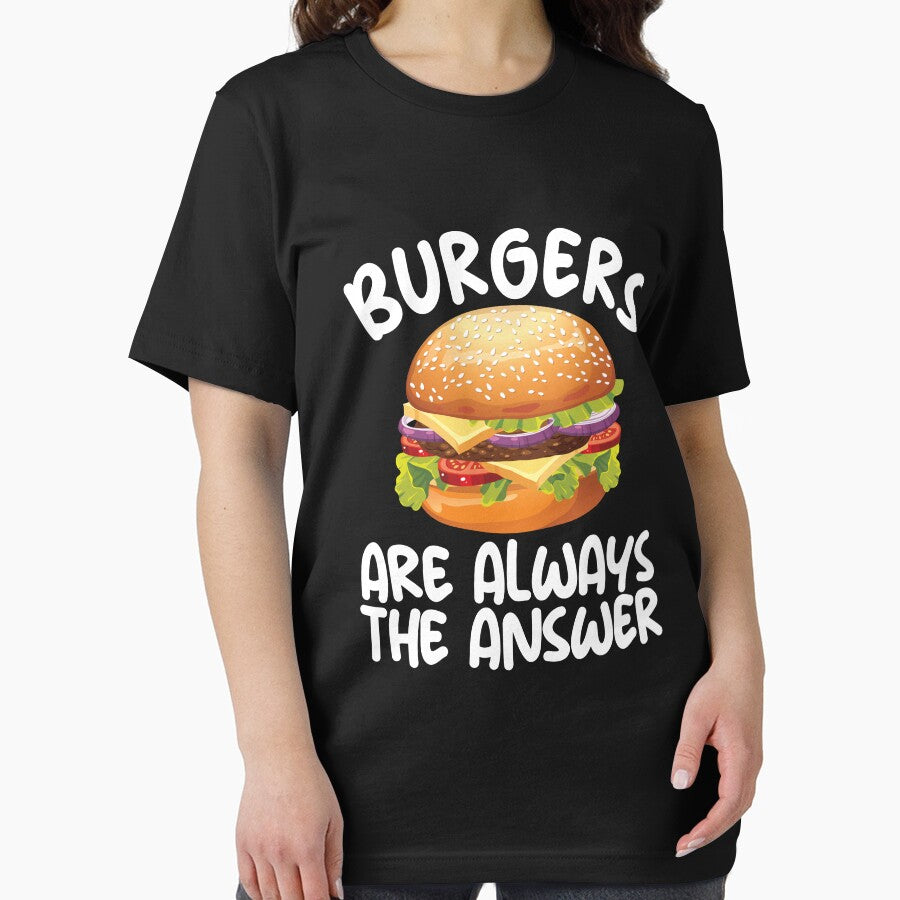 Burgers Are Always The Answer Cheeseburger Lover Foodie Gear by DynamicDesign T-Shirts, Hoodie, Sweatshirt (Image 2)