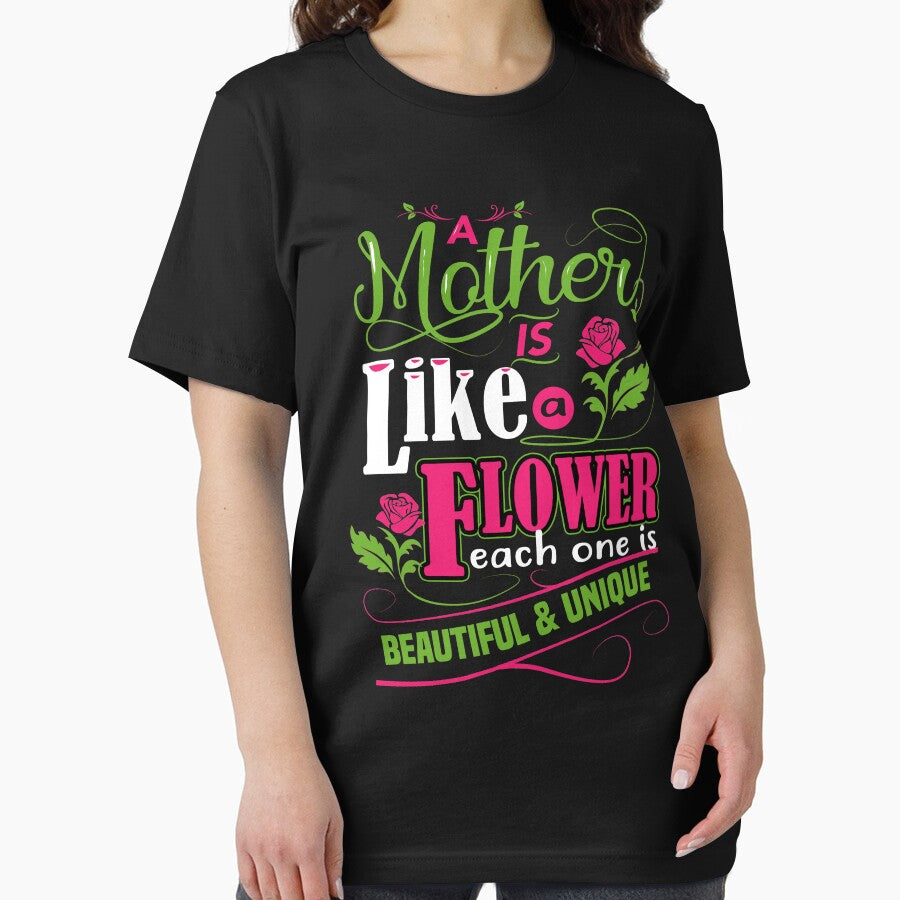 A Mother Is Like Flower Each One Is Beautiful And Unique by ktmaem T-Shirts, Hoodie, Sweatshirt | BlankRebels.com (Image 2)