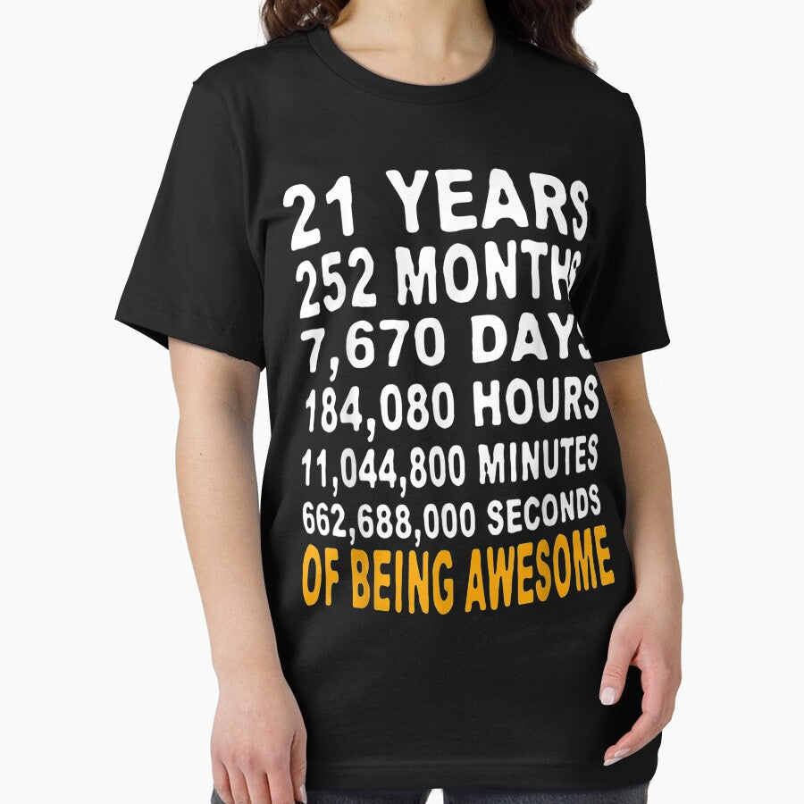 21St S 21 Years Old Being Awesome Tee by HillyArts