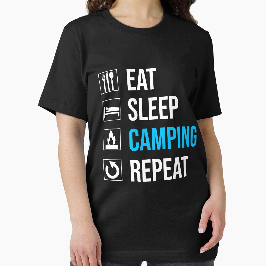 Eat Sleep Camping Repeat by Christopher Taylor T-Shirts, Hoodie, Sweatshirt | BlankRebels.com (Image 2)