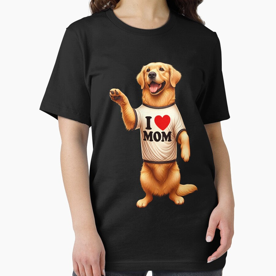Golden Retriever Mom I Love Mom Golden Retriever Lover by Kimberley King Art  King Art T-Shirts, Hoodie, Sweatshirt (Image 2)
