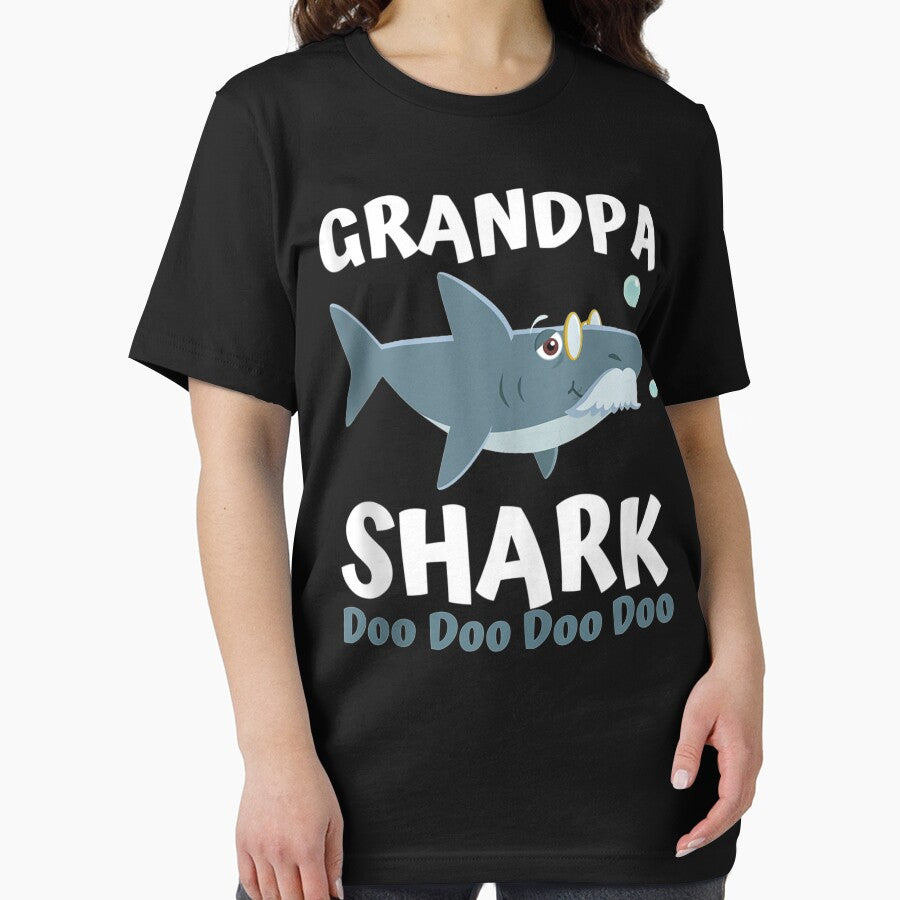Fathers Day Gift From Wife Kids Baby Grandpa Shark Doo Doo by MichelleArtsy T-Shirts, Hoodie, Sweatshirt (Image 2)
