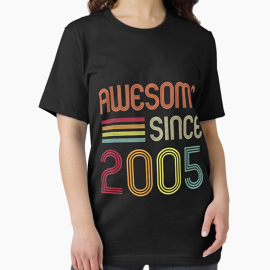 Awesome Since 2005 16th Birthday Retro by Oscar123412 T-Shirts, Hoodie, Sweatshirt | BlankRebels.com (Image 2)