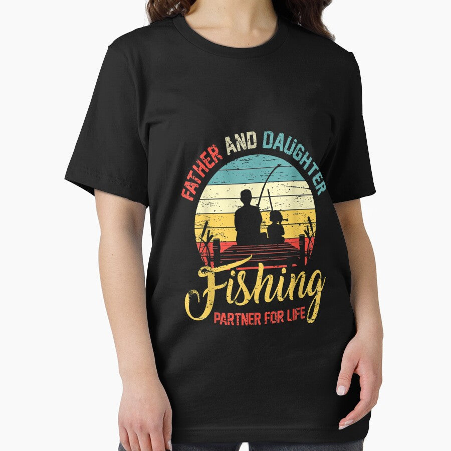 Father Daughter Fishing Partner For Life Retro Matching Dad TShirt33 by virnmjan T-Shirts, Hoodie, Sweatshirt (Image 2)
