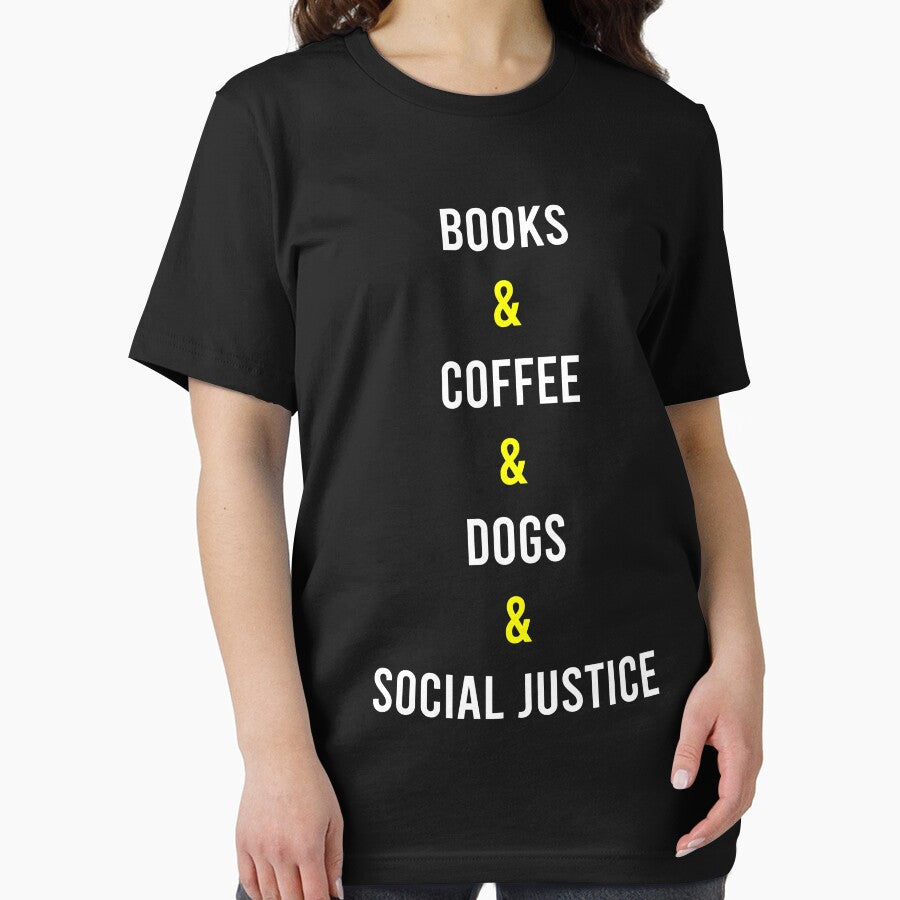 Books And Coffee And Dogs And Social Justice by MJLdesigns T-Shirts, Hoodie, Sweatshirt | BlankRebels.com (Image 2)
